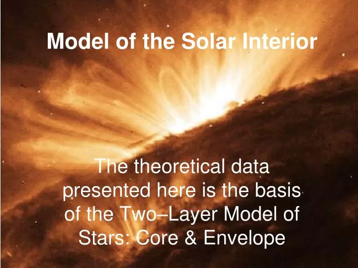 model of the solar interior