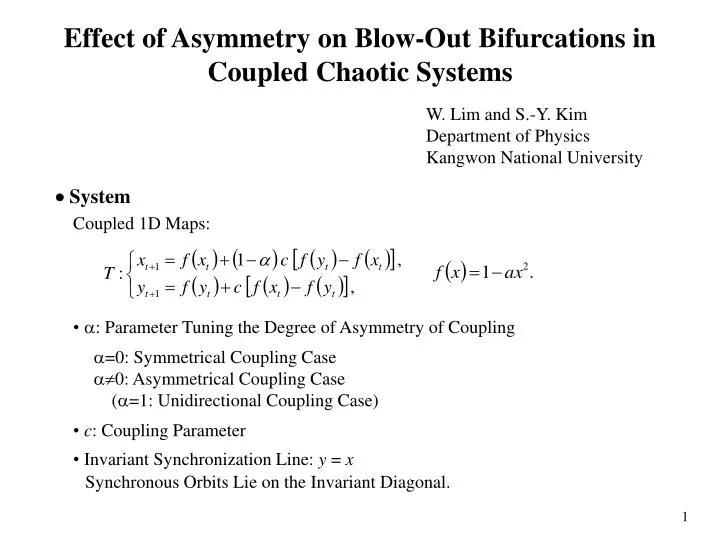 effect of asymmetry on blow out bifurcations in coupled chaotic systems