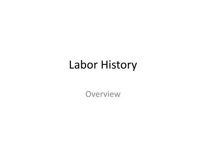 labor history