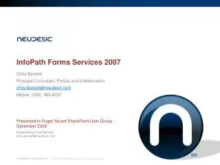 InfoPath Forms Services 2007