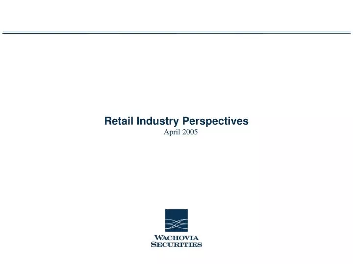 retail industry perspectives