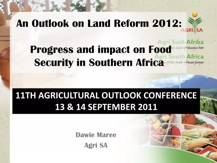 an outlook on land reform 2012 progress and impact on food security in southern africa