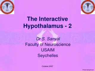The Interactive Hypothalamus - 2
