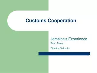 customs cooperation