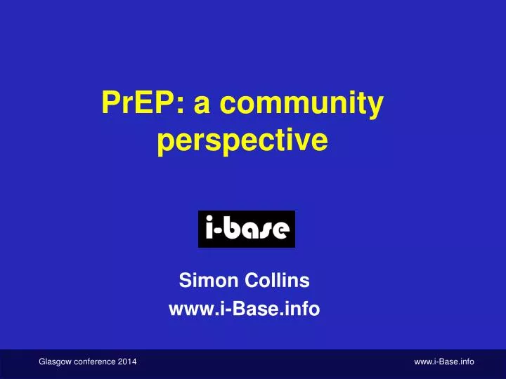 prep a community perspective