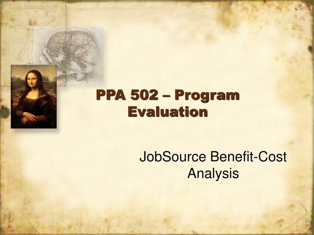 PPT - PPA 502 – Program Evaluation PowerPoint Presentation, free ...