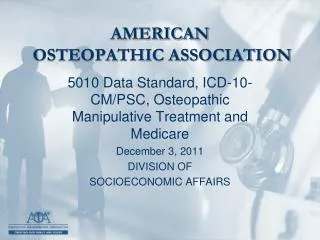 AMERICAN OSTEOPATHIC ASSOCIATION