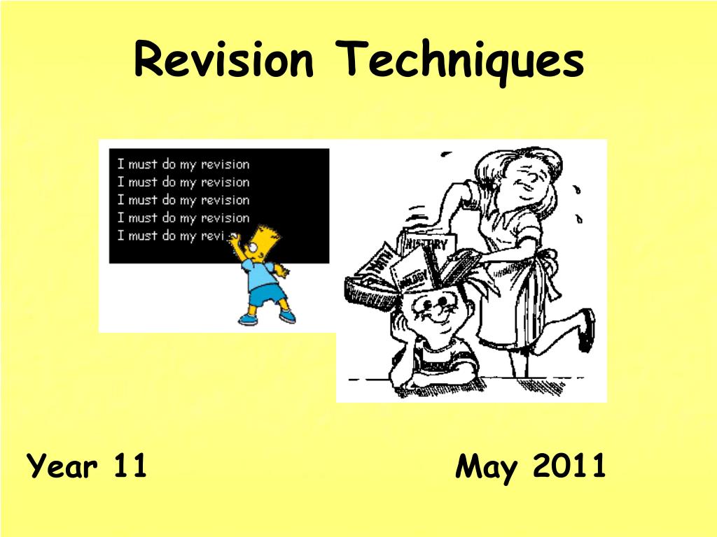 PPT - Revision Techniques PowerPoint Presentation, free download - ID ...