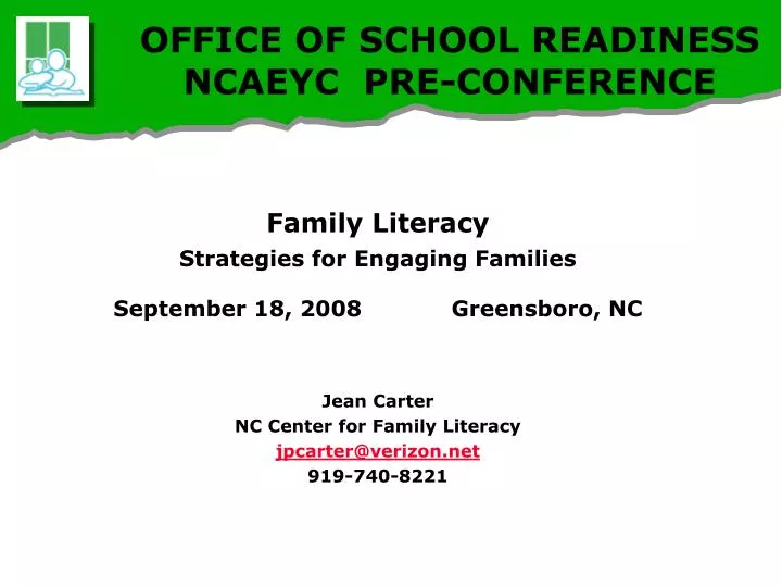 office of school readiness ncaeyc pre conference