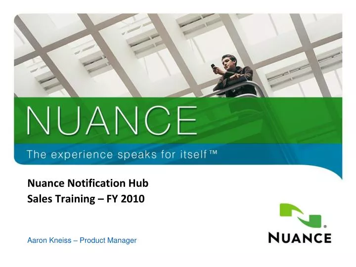 nuance notification hub sales training fy 2010
