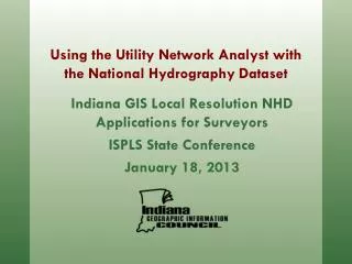 Using the Utility Network Analyst with the National Hydrography Dataset