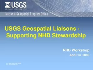 USGS Geospatial Liaisons - Supporting NHD Stewardship