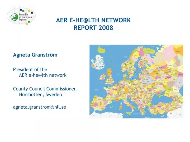 aer e he@lth network report 2008