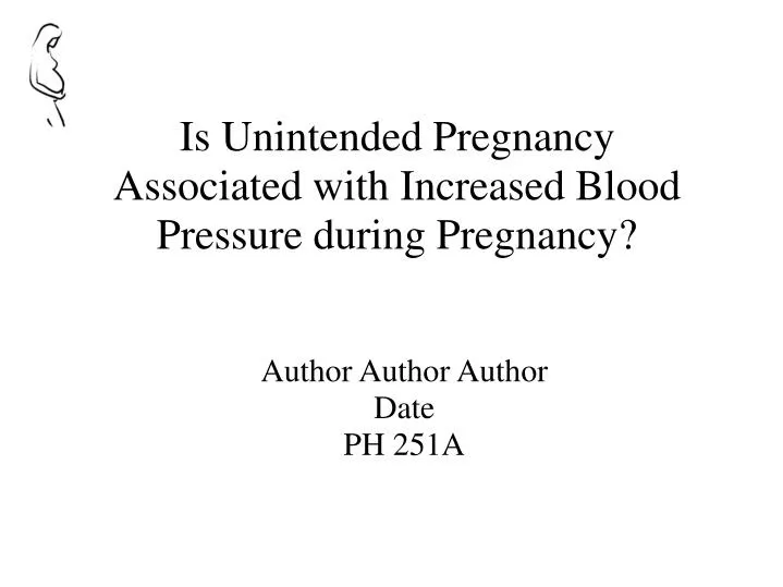 is unintended pregnancy associated with increased blood pressure during pregnancy