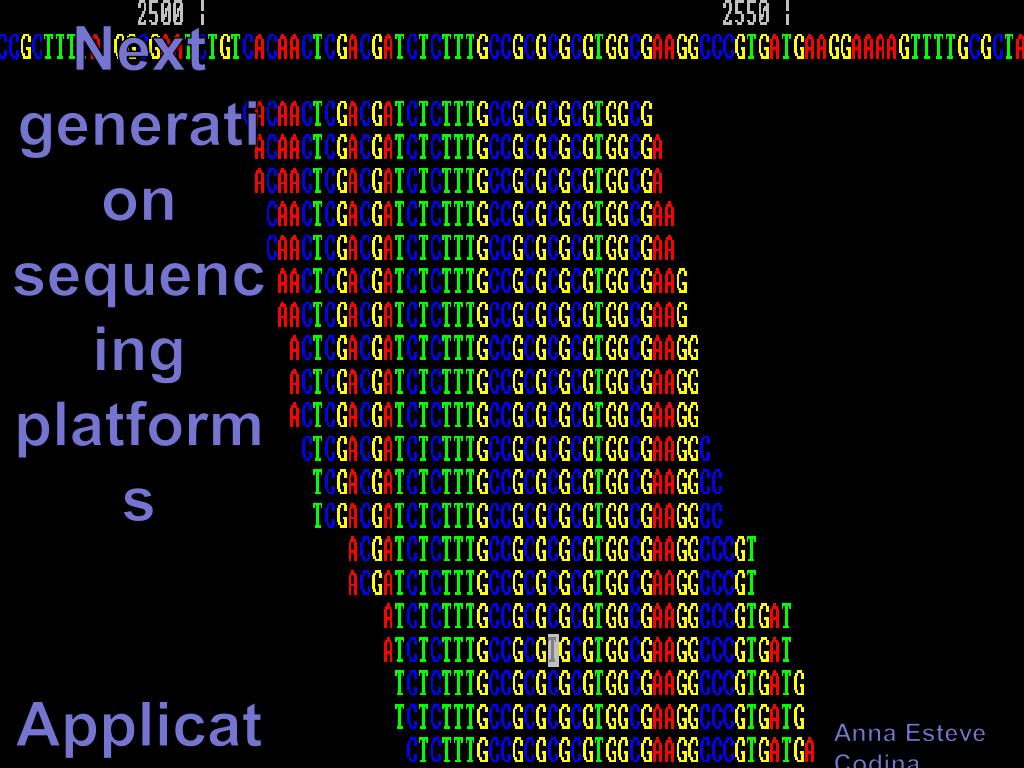 PPT - Next generation sequencing platforms Applications PowerPoint ...