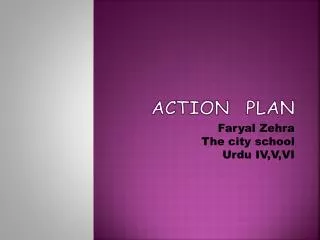 Action Plan