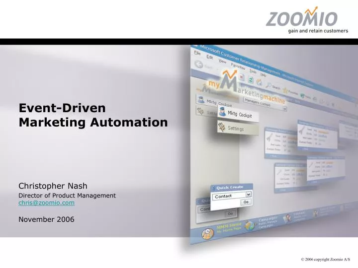 event driven marketing automation