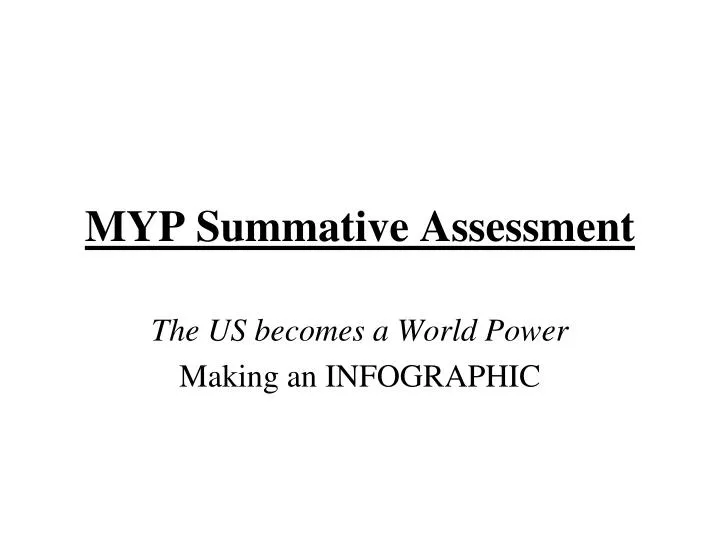 myp summative assessment
