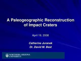 A Paleogeographic Reconstruction of Impact Craters