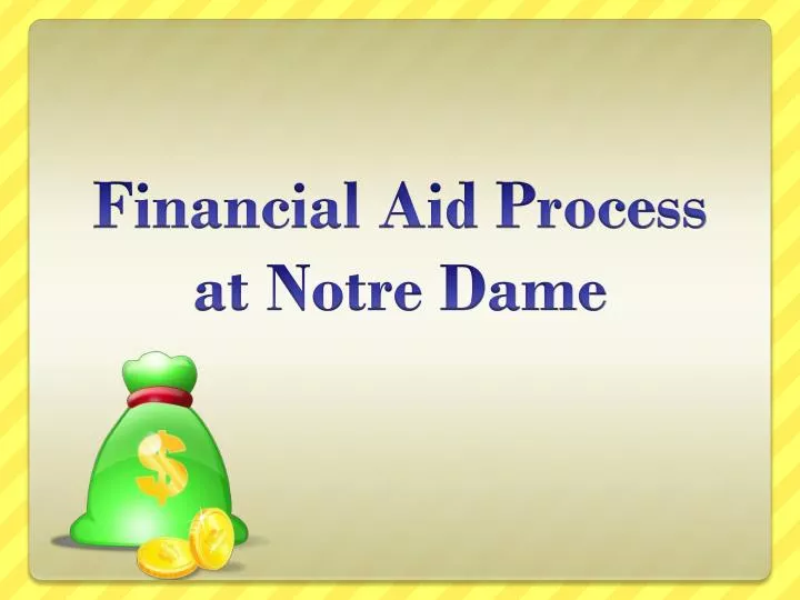 financial aid process at notre dame