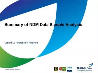 Summary of NDM Data Sample Analysis