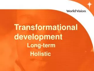 Transformational development