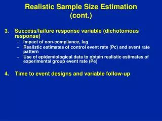 Realistic Sample Size Estimation (cont.)