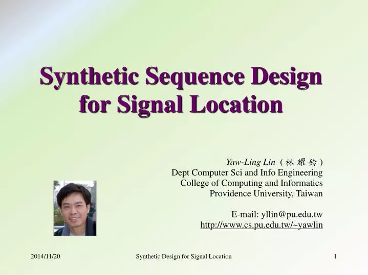 synthetic sequence design for signal location