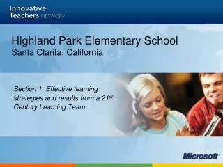 Highland Park Elementary School Santa Clarita, California