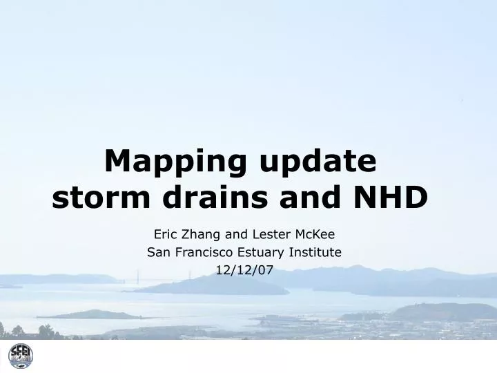 mapping update storm drains and nhd