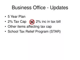 Business Office - Updates