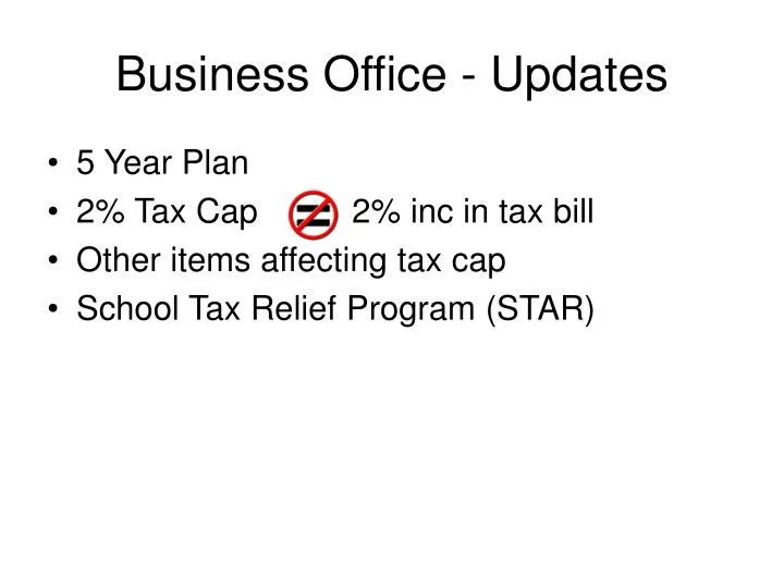 business office updates