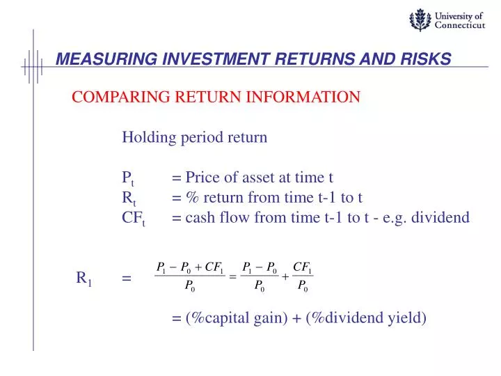 measuring investment returns and risks