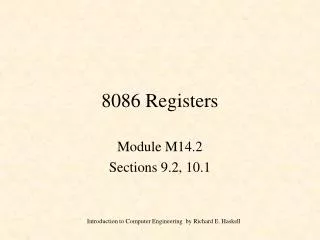 8086 Registers