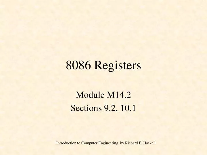 8086 registers