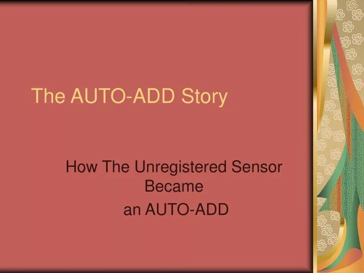 the auto add story