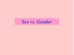 Sex vs. Gender - slide 1