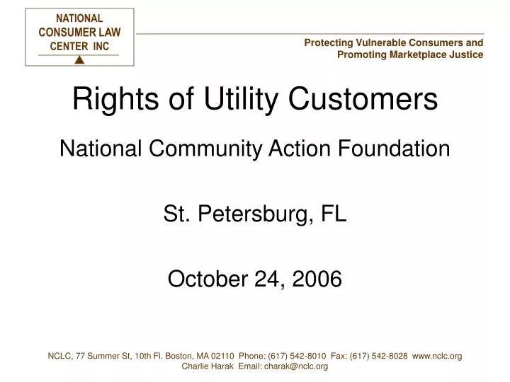 rights of utility customers