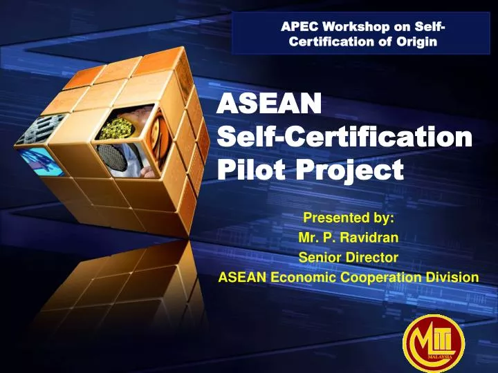asean self certification pilot project
