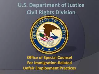 U.S. Department of Justice Civil Rights Division