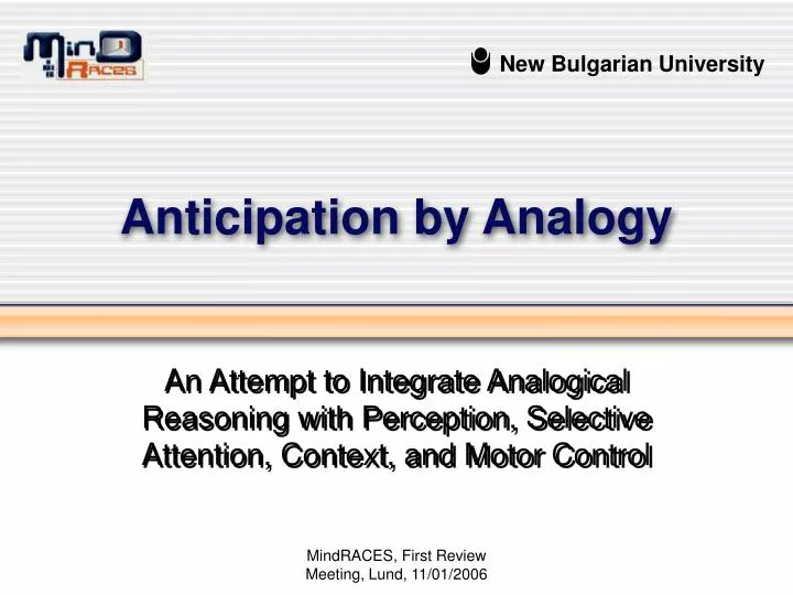 anticipation by analogy