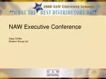 NAW Executive Conference Dave Griffith Modern Group Ltd - slide 1