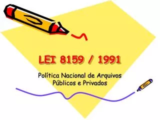 LEI 8159 / 1991