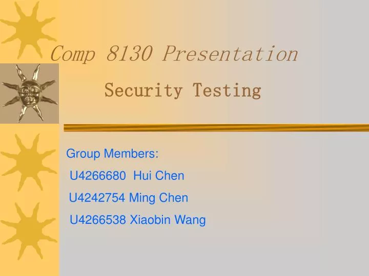 comp 8130 presentation