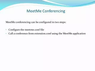 MeetMe Conferencing