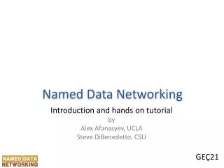 Named Data Networking