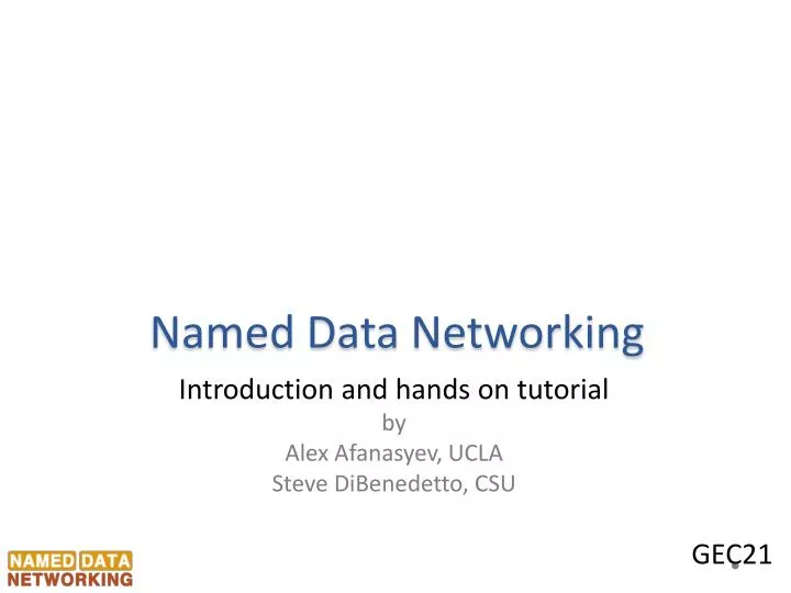 named data networking