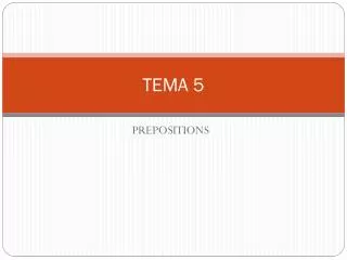 TEMA 5