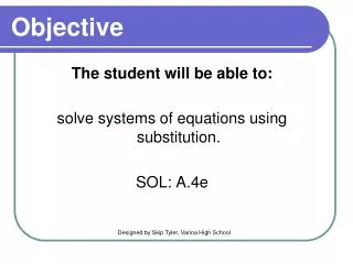 objective