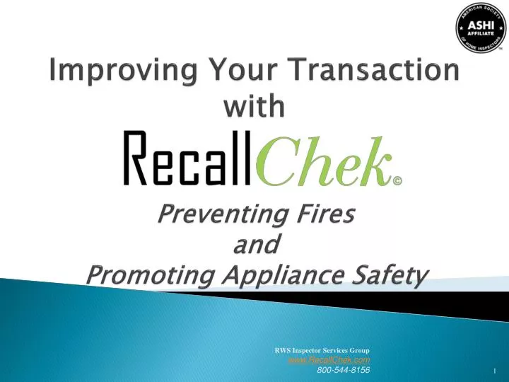 improving your transaction with preventing fires and promoting appliance safety
